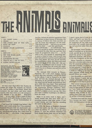 The Animals : Animalism (LP, Album, Mono)