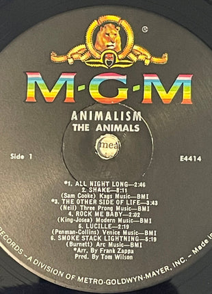The Animals : Animalism (LP, Album, Mono)