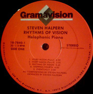 Steven Halpern : Rhythms Of Vision (LP, Album)