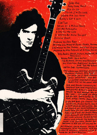 Billy Rankin : Growin' Up Too Fast (LP, Album, Ind)