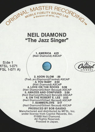 Neil Diamond : The Jazz Singer (Original Songs From The Motion Picture) (LP, Album, RE, RM, Hal)