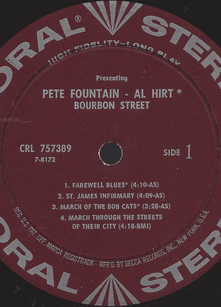 Pete Fountain With Al Hirt : Presenting Pete Fountain With Al Hirt - Bourbon Street (LP, Album, Glo)