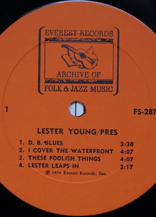 Lester Young : Pres (LP, Album)