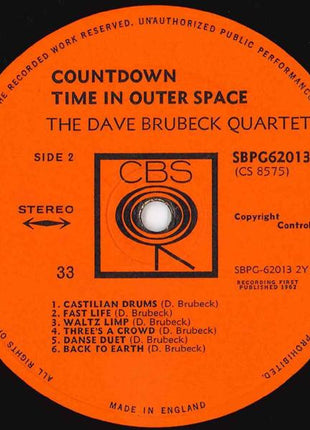 The Dave Brubeck Quartet : Countdown Time In Outer Space (LP, Album)