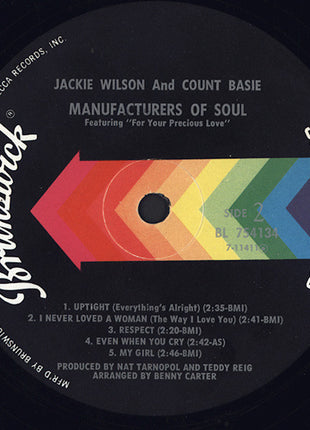 Jackie Wilson & Count Basie : Manufacturers Of Soul (LP, Album)