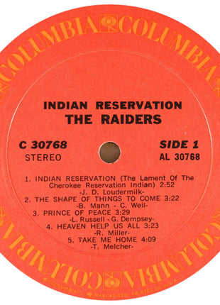 The Raiders* : Indian Reservation (LP, Album, Pit)