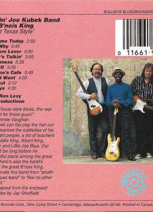 The Smokin' Joe Kubek Band Featuring B'nois King* : Steppin' Out Texas Style (CD, Album, RE, Dis)