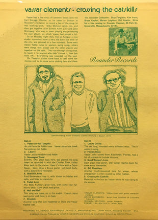 Vassar Clements : Crossing The Catskills (LP, Album, Wak)