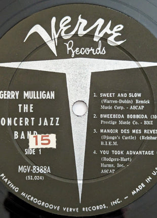 Gerry Mulligan : The Concert Jazz Band (LP, Album, Mono, Pit)