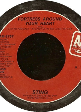 Sting : Fortress Around Your Heart (7", Single, Styrene, Ind)