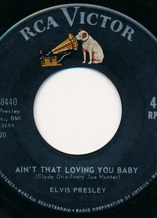 Elvis* : Ain't That Loving You Baby / Ask Me (7", Single, Roc)