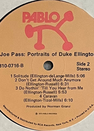 Joe Pass : Portraits Of Duke Ellington (LP, Album)