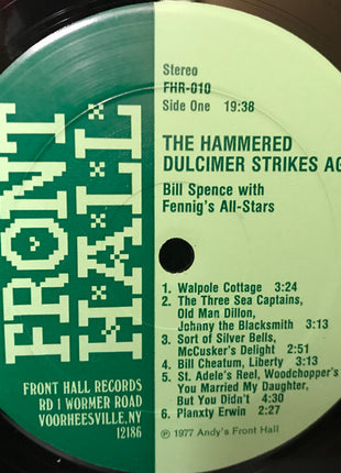 Bill Spence With Fennig's All-Star String Band : The Hammered Dulcimer Strikes Again (LP, Album, Gre)