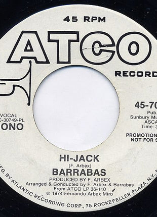 Barrabas : Hi-Jack (7", Promo)