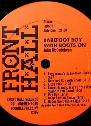 John McCutcheon : Barefoot Boy With Boots On (LP, Album)