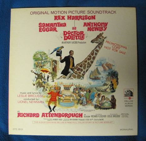 Leslie Bricusse : Doctor Dolittle Original Motion Picture Soundtrack (LP, Mono)
