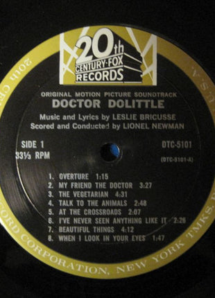 Leslie Bricusse : Doctor Dolittle Original Motion Picture Soundtrack (LP, Mono)