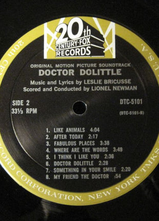 Leslie Bricusse : Doctor Dolittle Original Motion Picture Soundtrack (LP, Mono)