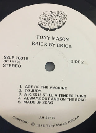 Tony Mason (9) : Brick By Brick (LP, Album)