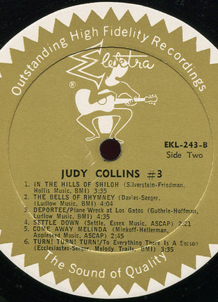 Judy Collins : Judy Collins #3 (LP, Album, Mono)