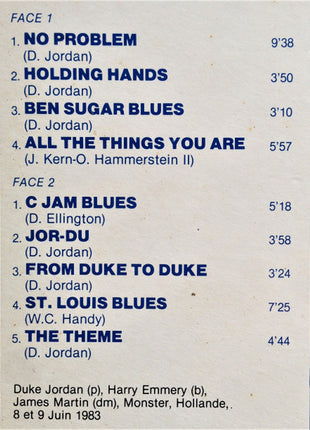 Duke Jordan : Blue Duke (LP, Album)