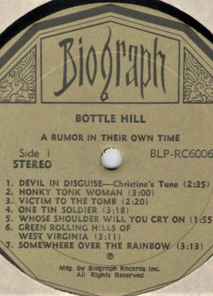 Bottle Hill : A Rumor In Their Own Time (LP, Album)