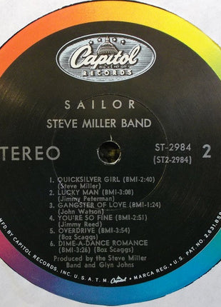 Steve Miller Band : Sailor (LP, Album, Scr)