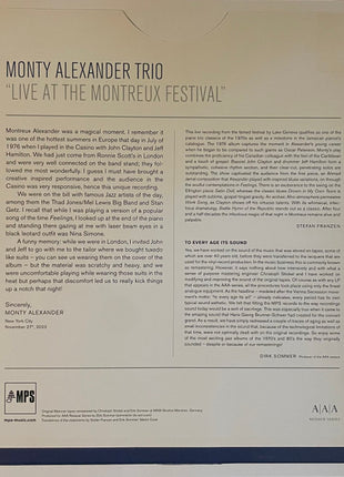 The Monty Alexander Trio : Montreux Alexander - Live! At The Montreux Festival (LP, Album, RSD, RE, Min)