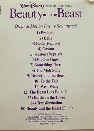 Alan Menken, Howard Ashman : Beauty And The Beast (Original Motion Picture Soundtrack) (CD, Album, SRC)