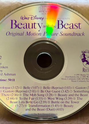 Alan Menken, Howard Ashman : Beauty And The Beast (Original Motion Picture Soundtrack) (CD, Album, SRC)
