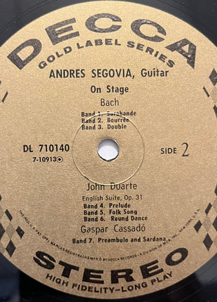 Segovia* : On Stage (LP)