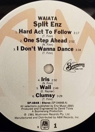 Split Enz : Waiata (LP, Album, Lil)