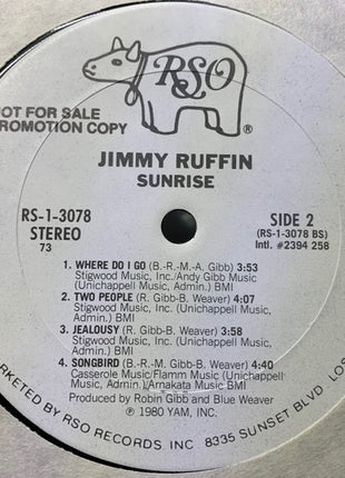 Jimmy Ruffin : Sunrise (LP, Album, Promo, CTH)