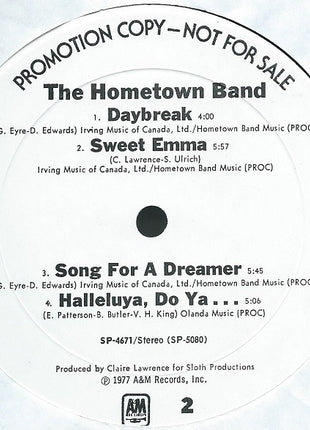 Hometown Band : The Hometown Band (LP, Album, Promo)