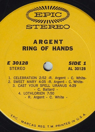 Argent : Ring Of Hands (LP, Album, Gat)