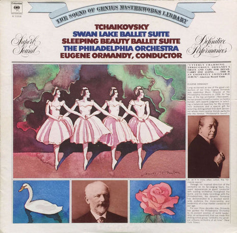 Pyotr Ilyich Tchaikovsky, The Philadelphia Orchestra, Eugene Ormandy : Swan Lake Ballet Suite / Sleeping Beauty Ballet Suite (LP, Album, Comp)