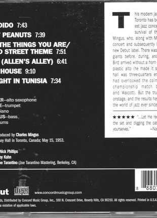 The Quintet : Jazz At Massey Hall (CD, Album, RE, RM)