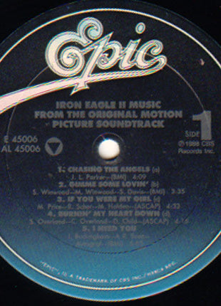 Various : Iron Eagle II - Music From The Original Motion Picture Soundtrack (LP, Comp)