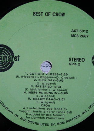 Crow (4) : Best Of Crow (LP, Comp)