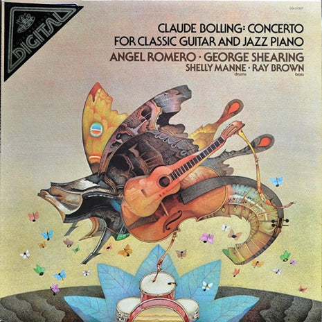 Claude Bolling, Angel Romero (2) & George Shearing : Claude Bolling: Concerto For Classic Guitar And Jazz Piano (LP, Album, Dig)