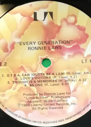 Ronnie Laws : Every Generation (LP, Album)