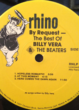 Billy Vera & The Beaters : By Request (The Best Of Billy Vera & The Beaters) (LP, Comp)