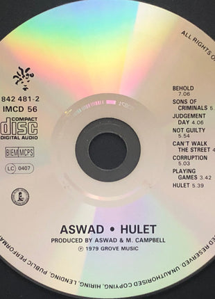 Aswad : Hulet (CD, Album, RP, EDC)