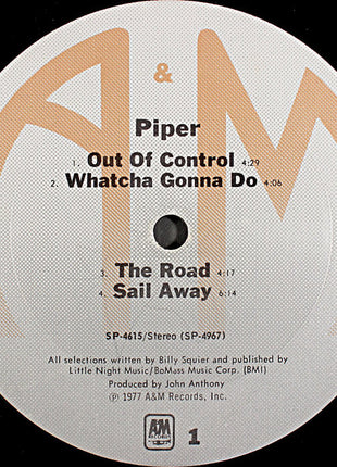 Piper (7) : Piper (LP, Album)