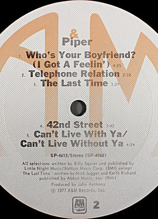Piper (7) : Piper (LP, Album)