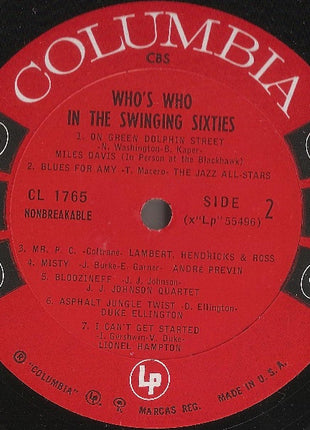 Various : Who's Who In The Swinging Sixties (LP, Comp, Mono)