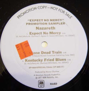 Nazareth (2) : Expect No Mercy (12", Promo, Smplr)