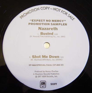 Nazareth (2) : Expect No Mercy (12", Promo, Smplr)
