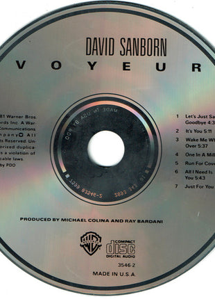 David Sanborn : Voyeur (CD, Album, RE, PDO)