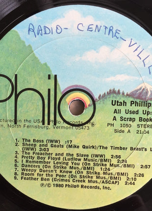Utah Phillips : All Used Up: A Scrapbook (LP, Album)